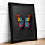Jewelled Butterfly Geometric - Framed Print-2078284866-2078284893