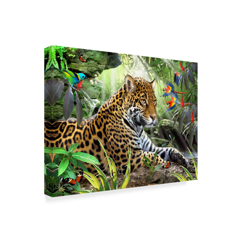 « the guépard », reproduction d’impression sur toile tendue, H 14 po x l 19 po x P 2 po