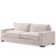 Canapé beige en velours côtelé 3 places - Design moderne pour un espace de vie spacieux et confortable-1396821261