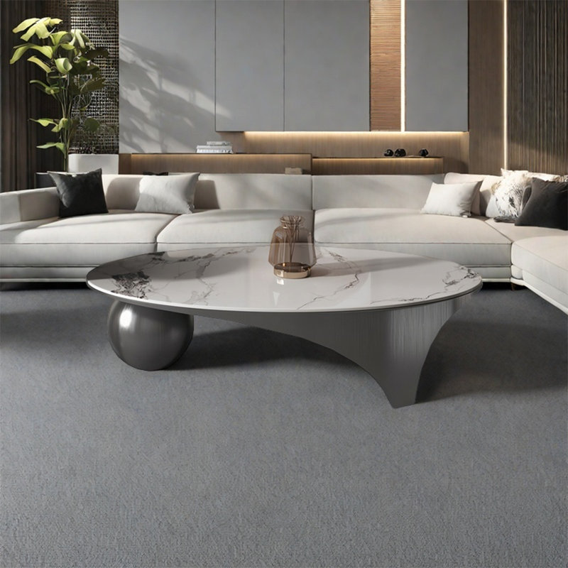 Table basse Modern, H 16,5 po x L 46,5 po x l 27,6 po, Gris foncé