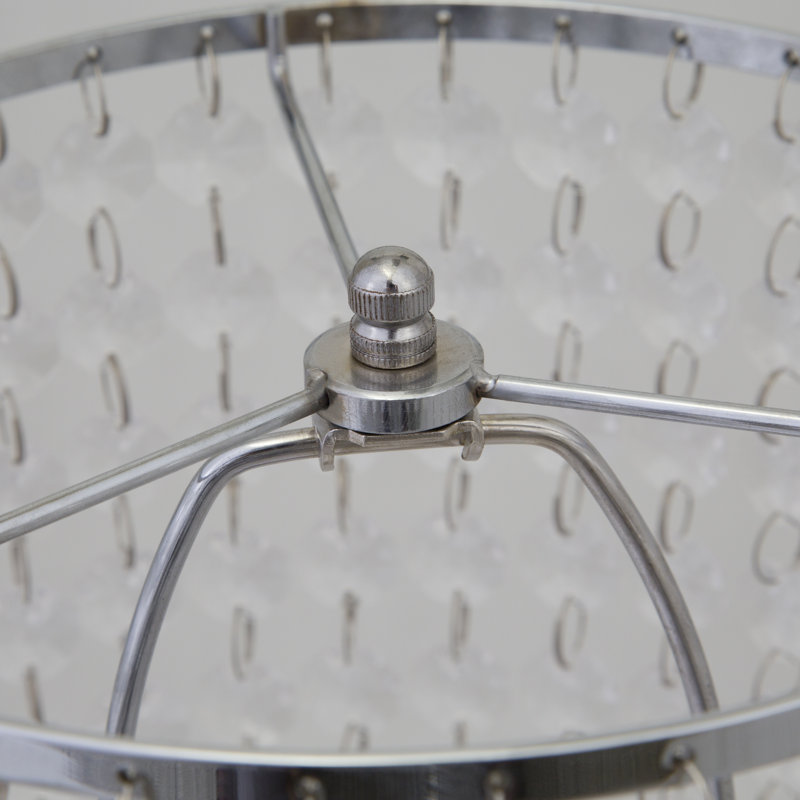 Lampe de chevet Mclea, Silver, 20.25'' H x 8'' W x 8'' D