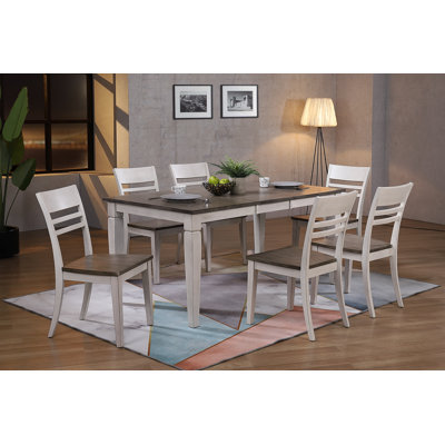 6 - Person Solid Wood Solid Wood Top Four Leg Dining Set