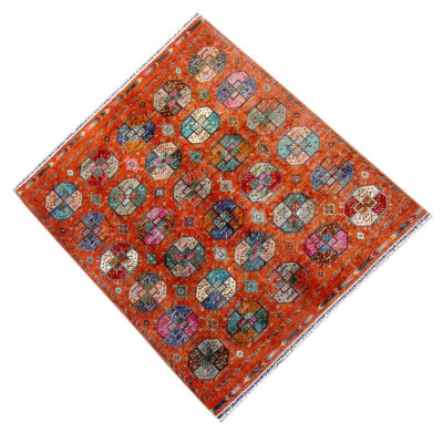 Afghan Wool Southwestern Area Rug