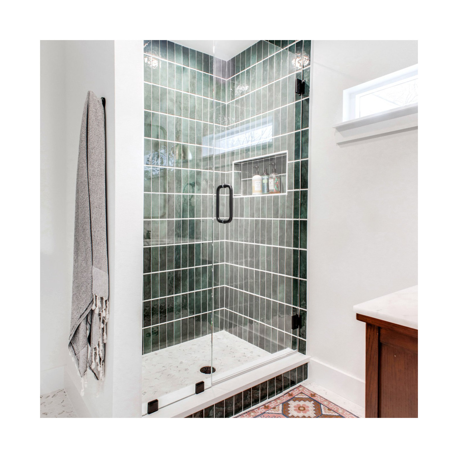 Cloe 2.5" x 8" Ceramic Tile, Green