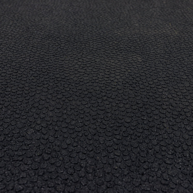 Black Heavy Duty Non-Skid Rubber Utility Mat 3' x 4'