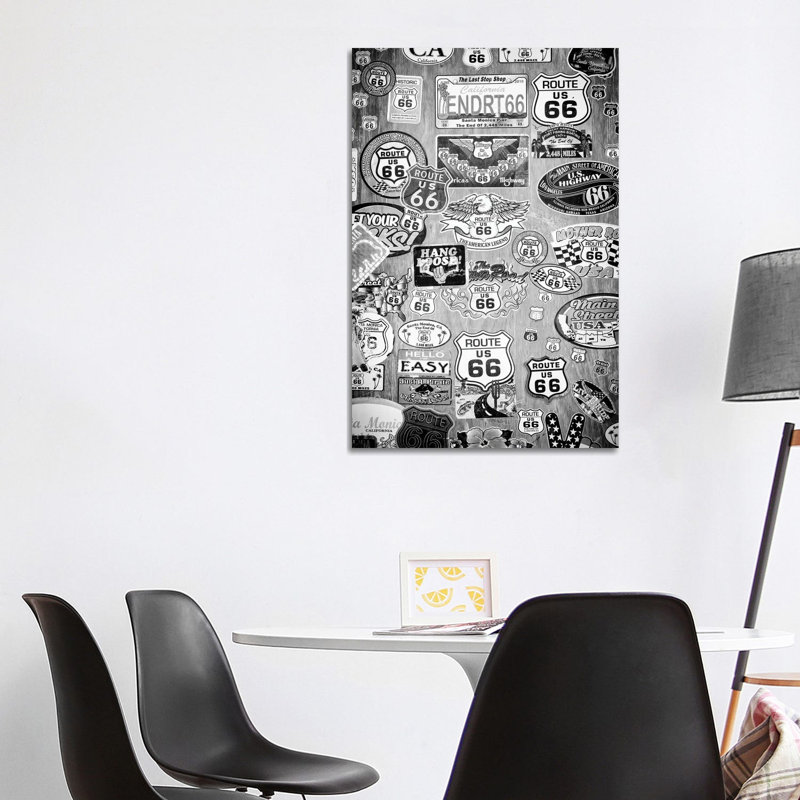 Route 66 The American Legend by Philippe Hugonnard - Wrapped Canvas Print, 101.6 cm H x 66.04 cm W x 1.91 cm D