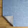 Rectangle Annily Solid Color Machine Woven Polyester Area Rug in Light Blue