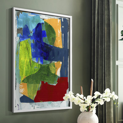 Brights Strokes II Framed Print - Solid Wood