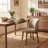 20.1" Extra Wide Upholstered Dining Chair, Side Chair with High Wingback, Armless Vanity Chair With Solid Wood Legs For Dining Living Room Vanity Office, Khaki, Set of 6-68710396-68710390