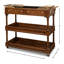 Capital Serving Cart Fruitwood Finish