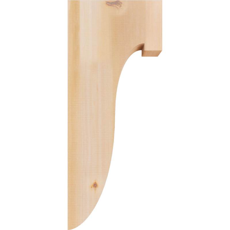 Del Monte Corbel, H 28 po x l 3,5 po x P 12 po, Lisse, Cèdre rouge