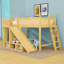 Lit mezzanine avec tablettes de rangement et échelle, glissade-1670228608-1670228614