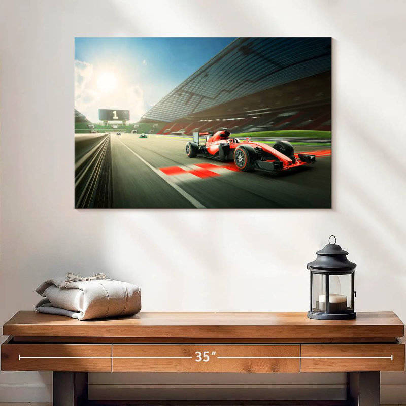 Mehar Formula One Race, 8" H x 12" W