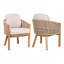 Fauteuil d'extérieur en bois d'acacia