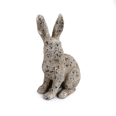 Rustic Resin Bunny Figurine