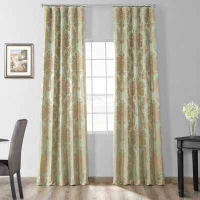 Ballsallagh Floral Faux Silk Curtain Panel