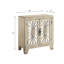 Console antique avec portes en miroir