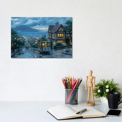 «Evening Journey» - Giclée sur toile tendue avec châssis