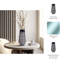 Jocelyn Modern Neutral Grey and Black Glass, 15" Enameled Vase-1998249053