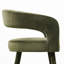 Tabouret de bar 24 po en velours à hauteur de comptoir avec repose-pieds doré-1265955616
