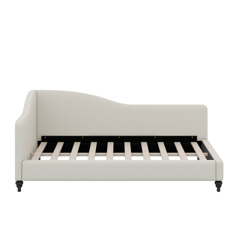 L-Shaped Linen Daybed, Twin, Beige