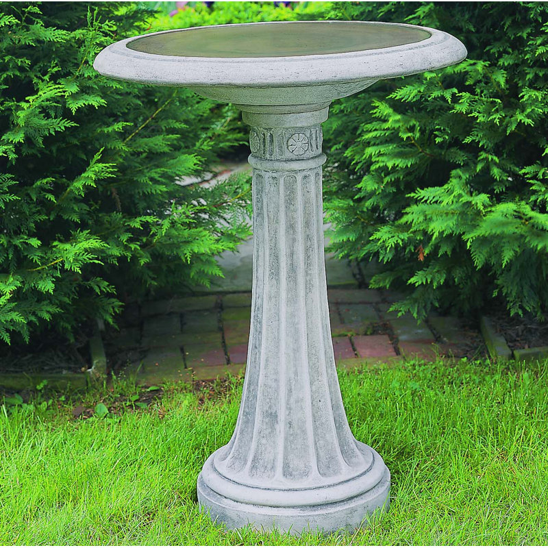 Chestnut Hill Birdbath, Graystone