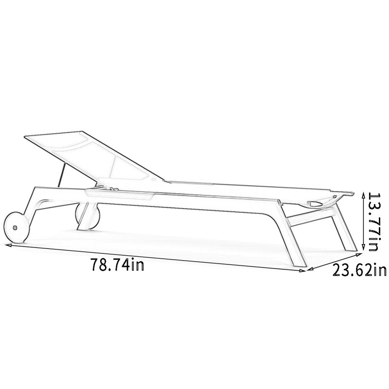 Siddie Outdoor Chaise Lounge