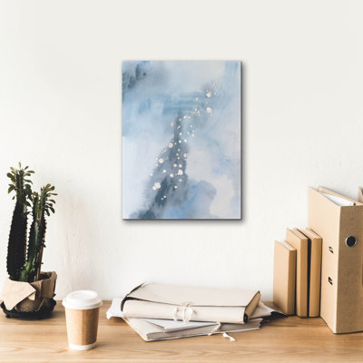 Epic Graffiti 'Slate Plume 1'  by June Erica Vess Canvas Wall Art, 12" x 16"