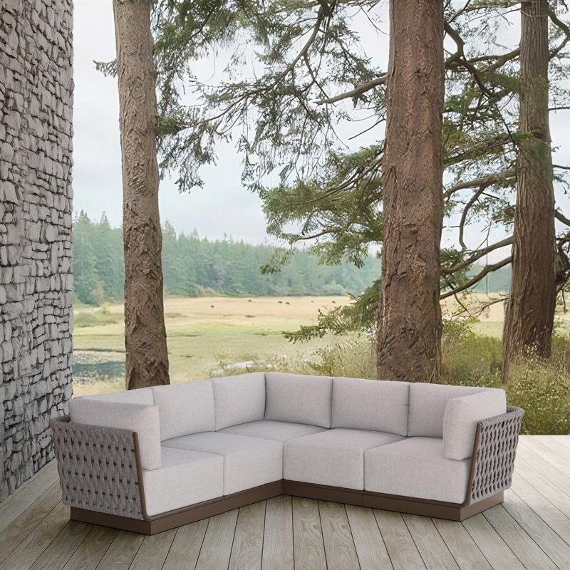 Maui 5-Pc Sectional Sofa + Fawn Cushion