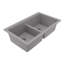 Ensemble d'évier de cuisine à double cuve encastrable en quartz 32 po Karran-127373074