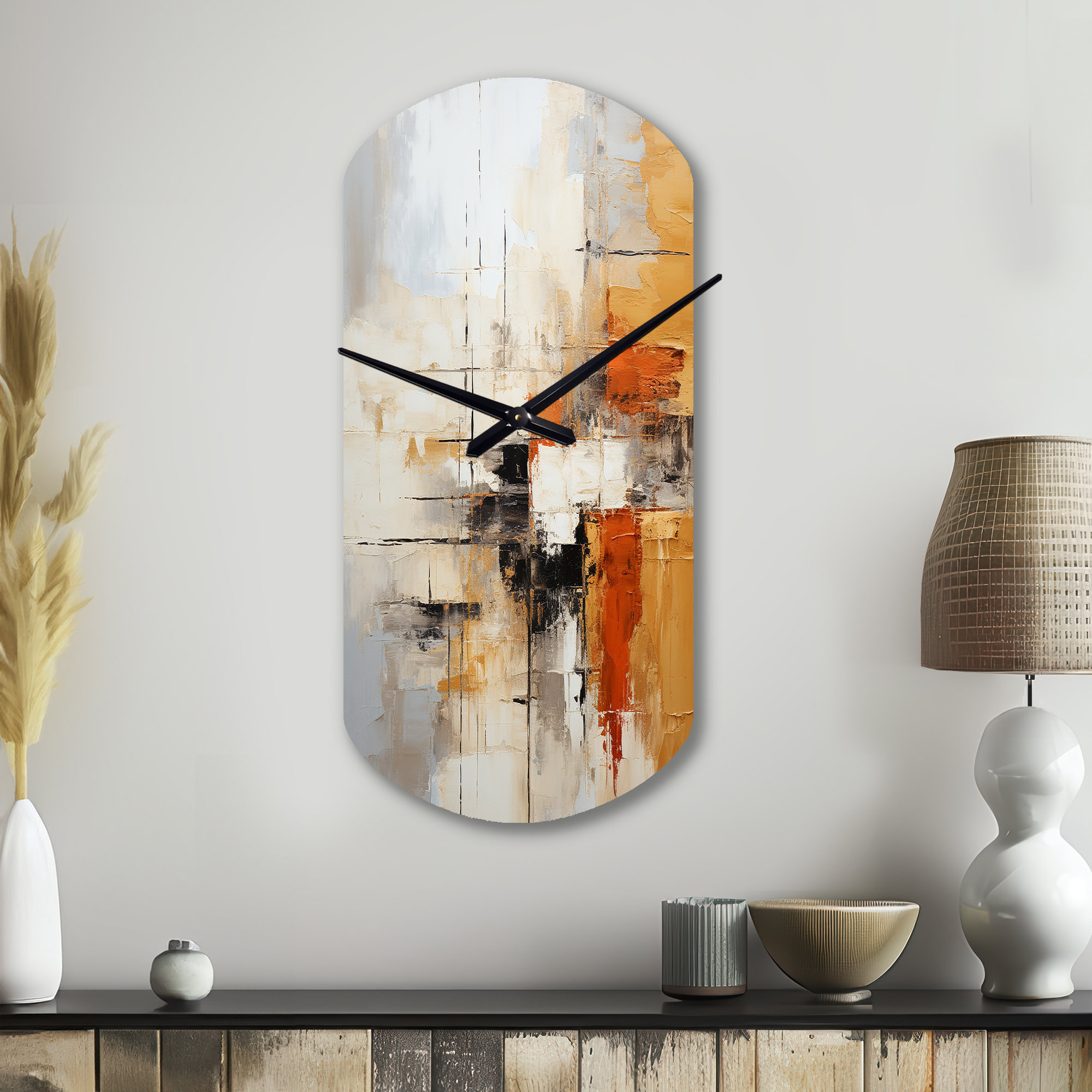 Design Art Orange Black Abstract Fractal Impressions - Cylinder Shape ...