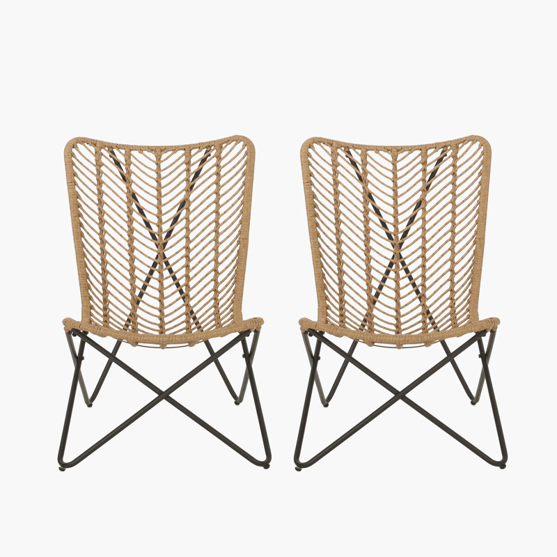Chaise de patio Trudell, Brun