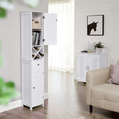 Chourasiya Freestanding Linen Cabinet