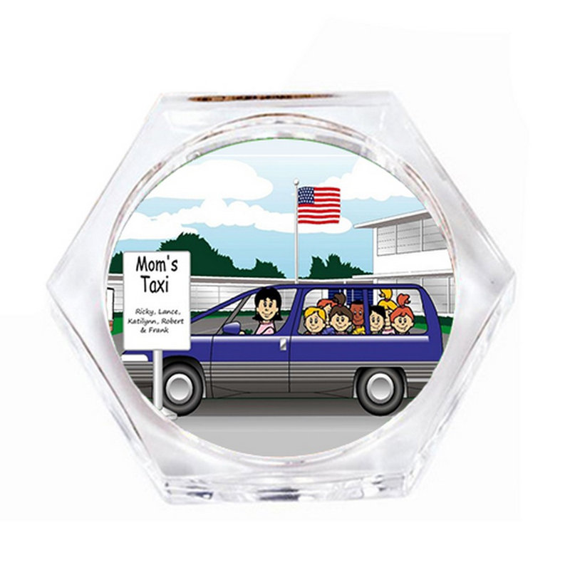 Ensemble de 4 sous-verres personnalisés, Oui