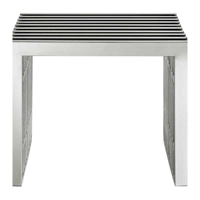 Petit banc modulaire en acier inoxydable Modway