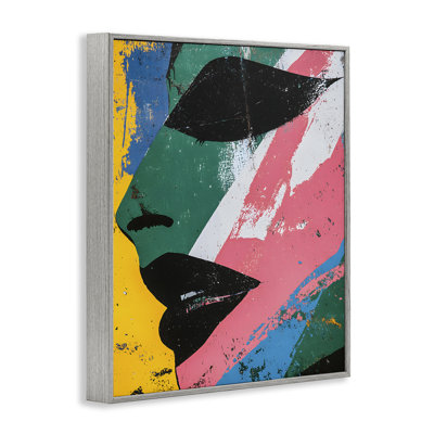 Giclée dynamique de visage fractal, design par Walker Noble