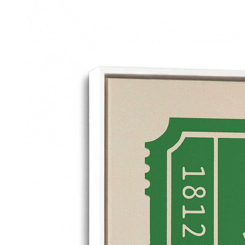 Impression sur toile Jolly, H 18,75 po x l 12,75 po, Blanc opaque