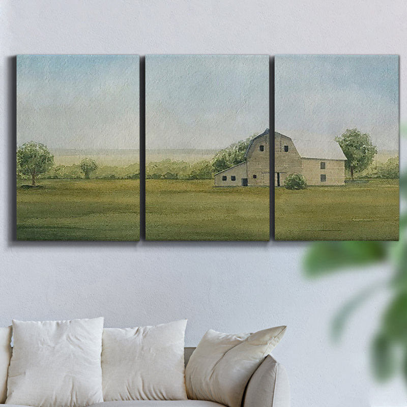 " Monet " 3 - Pieces, 36" H x 72" W x 2" D