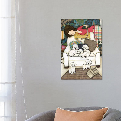 Bichon Bitchin by Jamie Morath - Print on Canvas