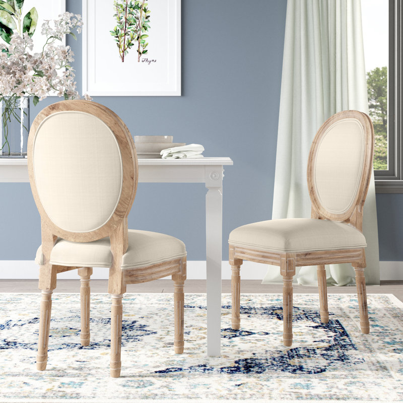 Chaise d'appoint Patino Linen Upholstere, Beige