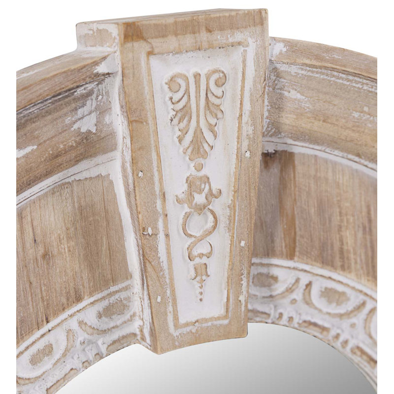 Wood Flat Wall Mirror