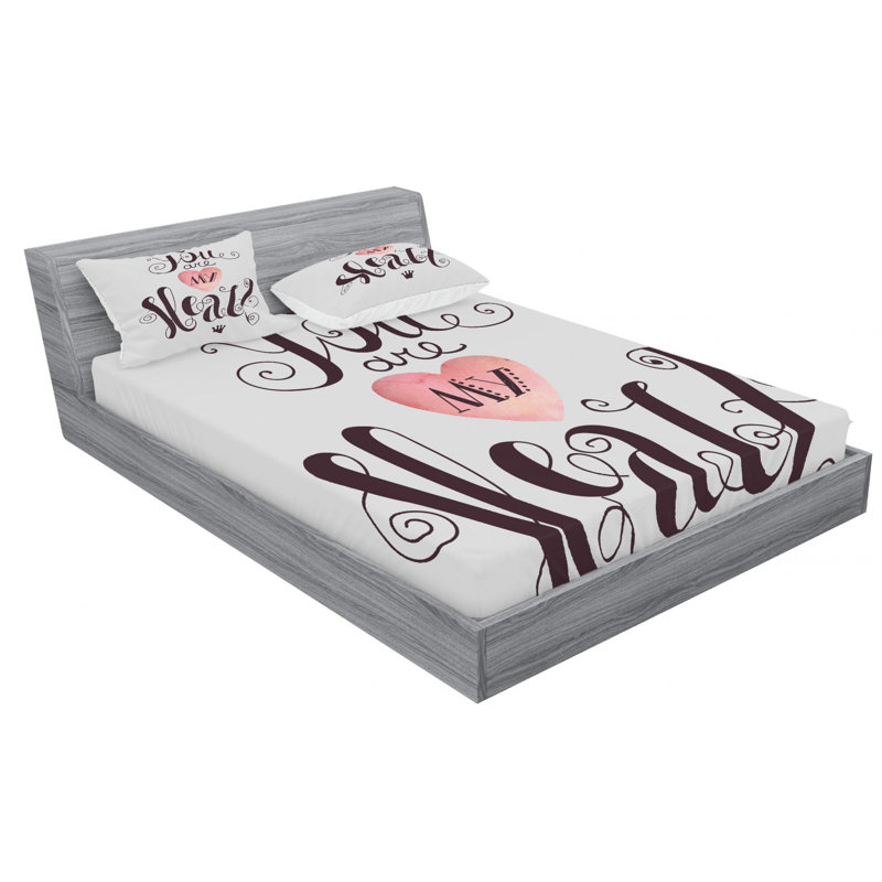 Microfiber Sheet Set, Queen Sheet Set with Fitted Sheet