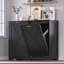 Armoire à déchets double inclinable 20 gallons, armoire de rangement autoportante en bois avec désodorisant et ion négatif (ne pas inclure la poubelle)-122123318