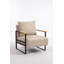 Chaise d'appoint en cuir