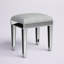 Cain Mirrored Upholstered Vanity Stool
