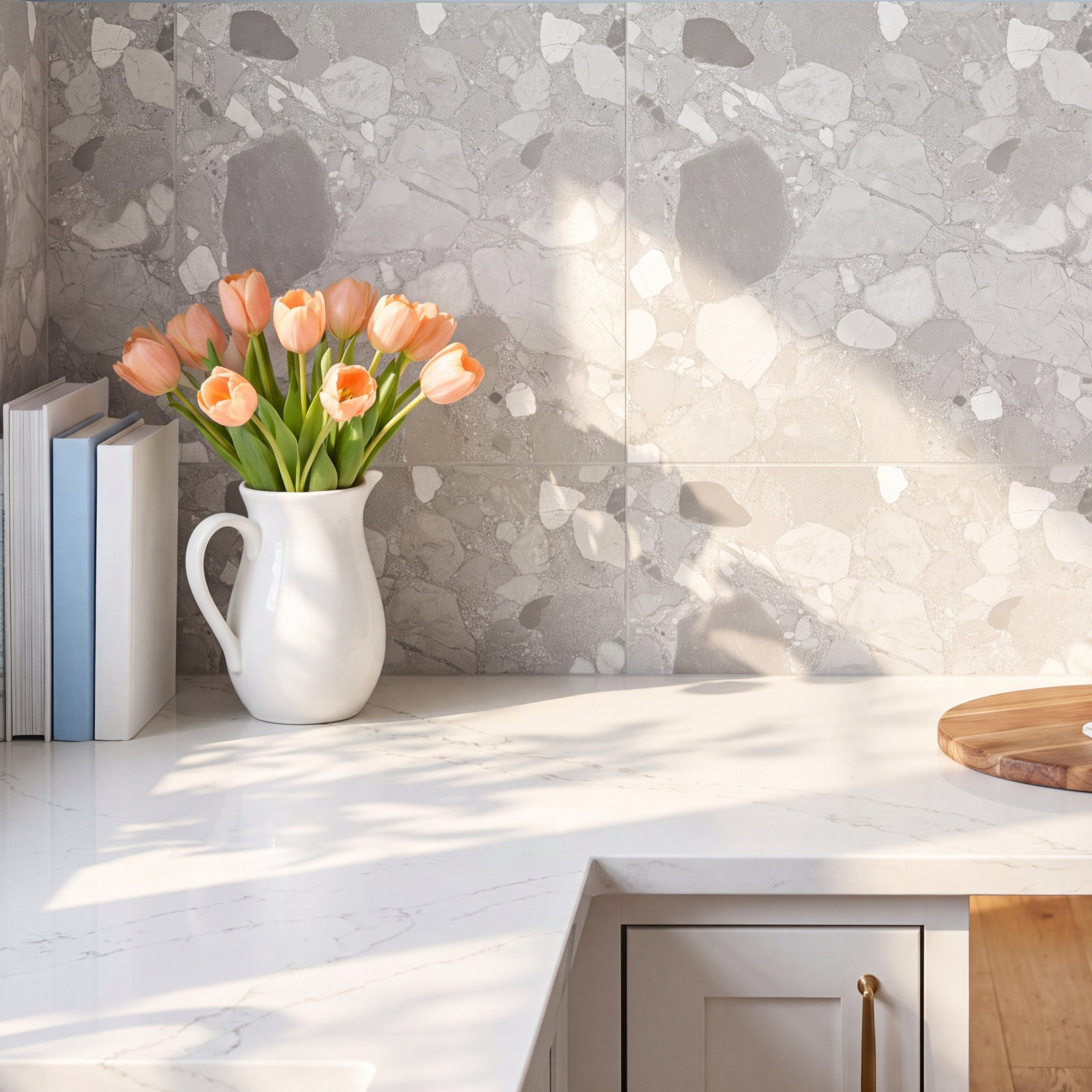 Dorado 24" x 24" Matte Tile, Perla