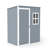 5X3 Ft Outdoor Tool Shed With Lockable Door