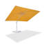 Parasol en porte-à-faux carré jaune pâle avec base blanche 108 po x 132 po PURPLE LEAF-99439696