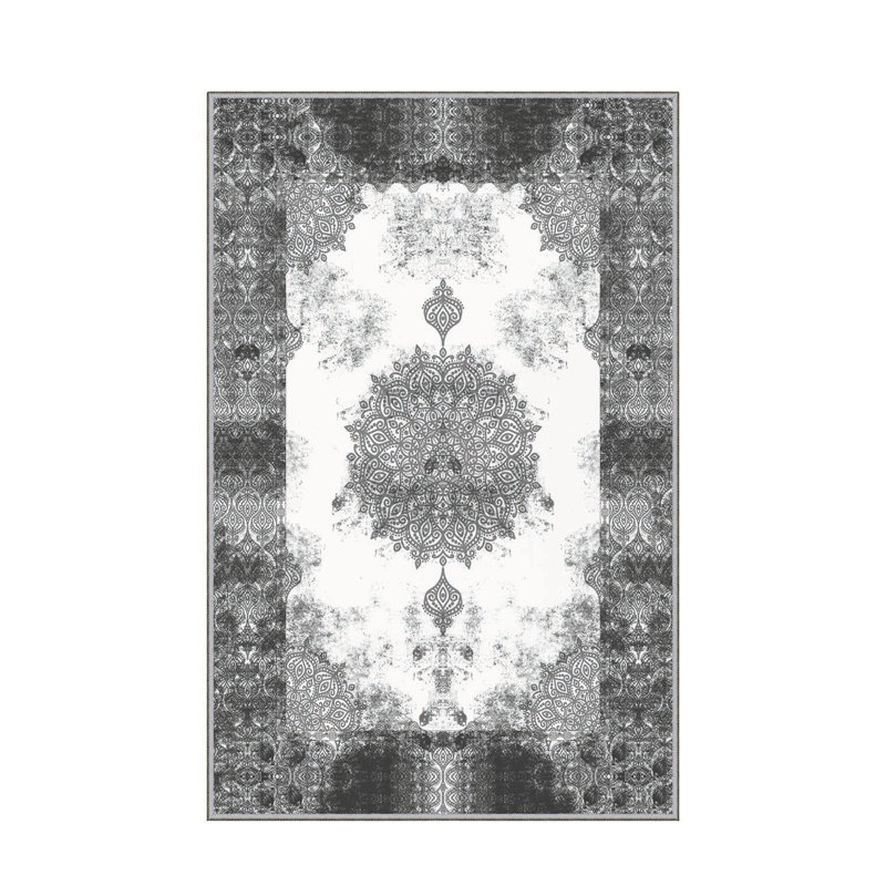 Tapis d'entrée élégant, 31,5 po x 78,7 po | 100% polyester, hauteur des poils de 0,4 pouce | Pois antibactérien et antidérapant en feutre de PVC | Lavable à la machine, conception tissée durable | Parfait pour les vestibules et les espaces de vie