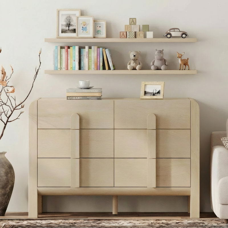 Meuble télé 47 tiroirs l 47,2 po, Beige